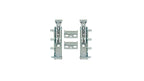 Pack of 2 Concealed Hangers – Ideal Anchoring for Kitchen and Bathroom Furniture