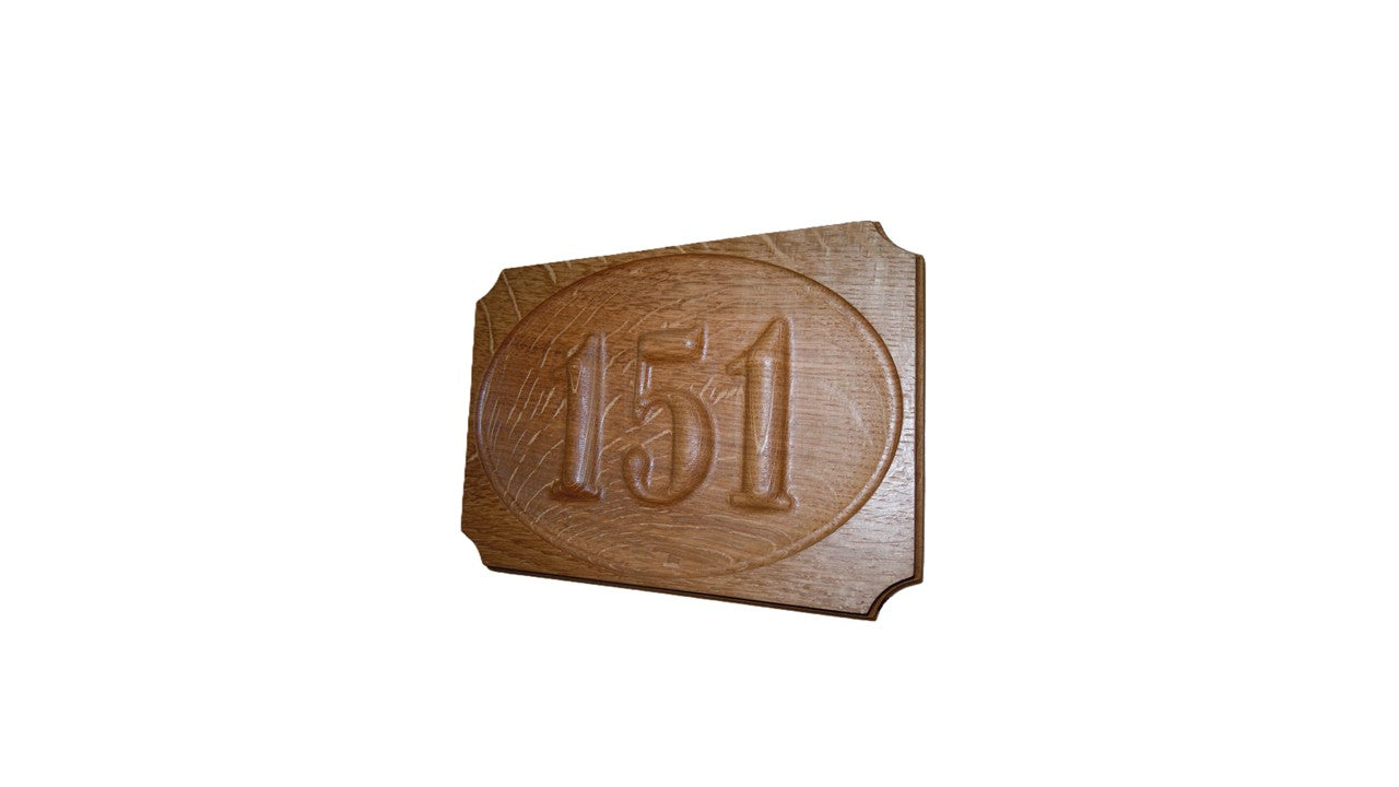 Modern 3D house numbers